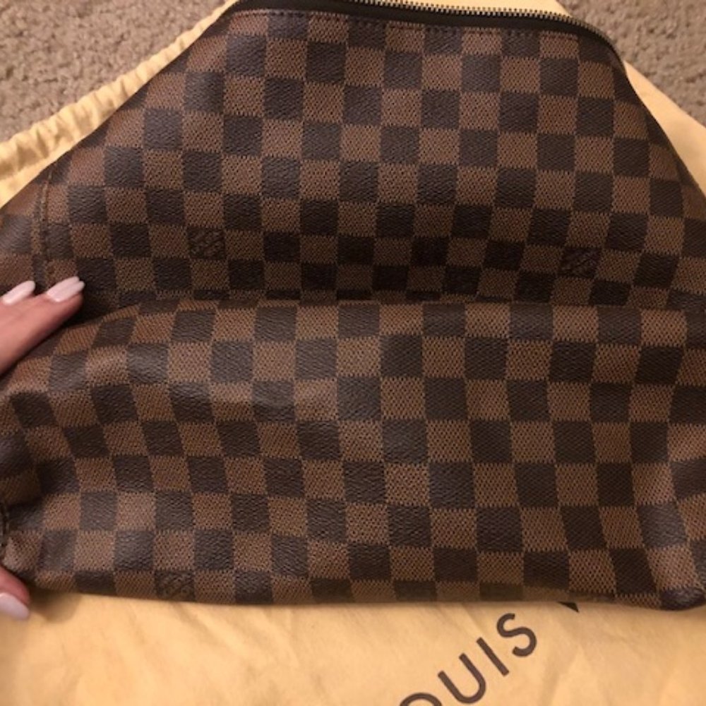 Portobello Handbag Damier Pm Brown Canvas Hobo Bag